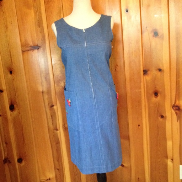 Vintage large denim sundress.