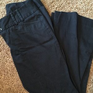 Navy blue pin stripped dress pants