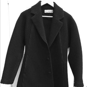 Issey Miyake Black Coat, Fall 2015 Ready to Wear