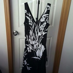 Black and White Evening Gown