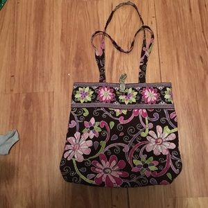 Vera Bradley Tote in Purple Punch