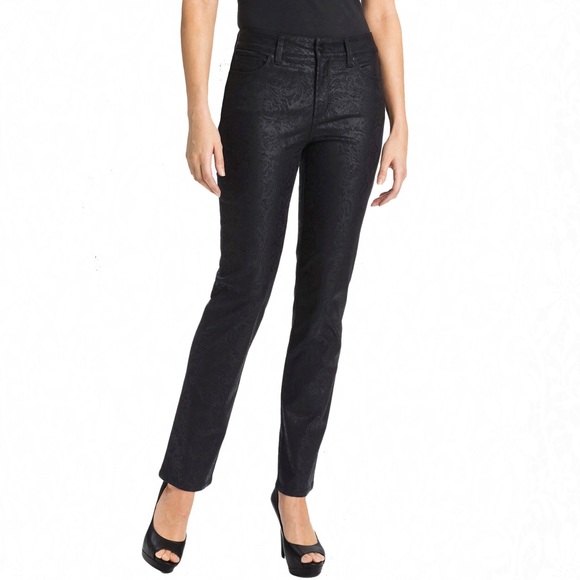 NYDJ Petite Metallic Gilded Lily Jean Size 4 Petit
