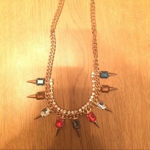 Multicolored statement necklace