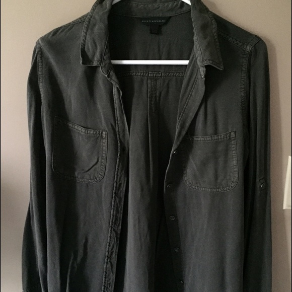 Army Green Button Down