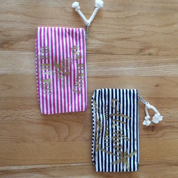 2 New with tags J. Crew pouch/cosmetic bags.