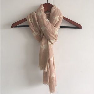 Pink and cream camel print scarf