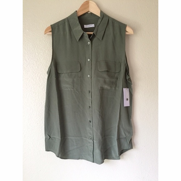 Equipment silk shirt /large size