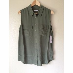 Equipment silk shirt /large size