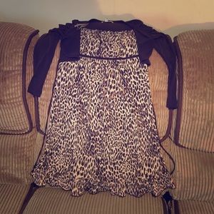 A cheetah print dress