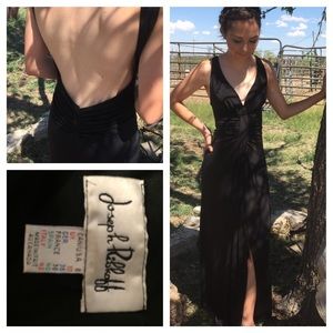 Black Joseph Ribkoff Jersey Formal Dress