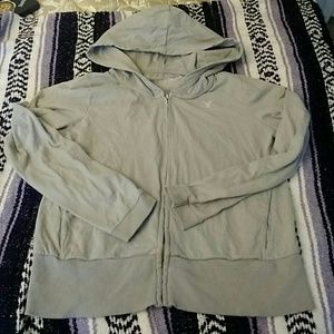 AE gray zip-up sweatshirt XL