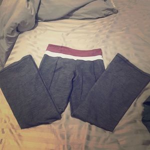 Bordeaux Tonka Stripe Groove Pants size 6