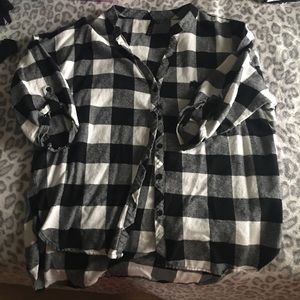 Plaid button up shirt