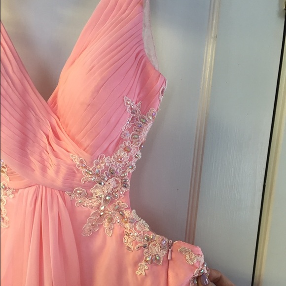 Gorgeous open back prom dress