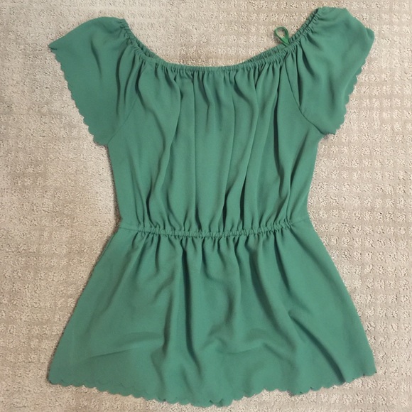 Anthropologie peplum top