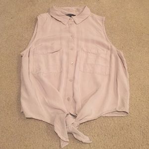 Tan Button Up Tank