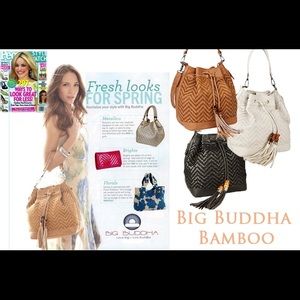 Big Buddha Woven purse with tassels