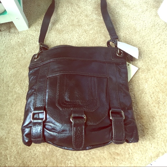 Black leather The Sak