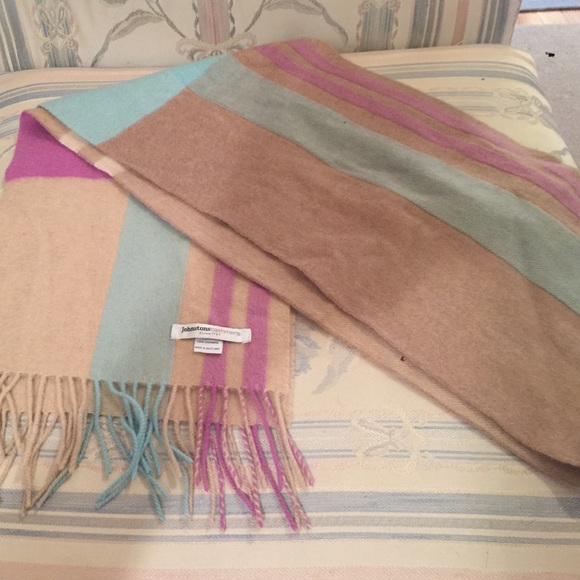 Cute pastel cashmere scarf