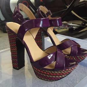 Nine West Multi-colored Summer Heel
