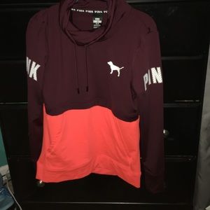 PINK maroon and orange sweater size medium