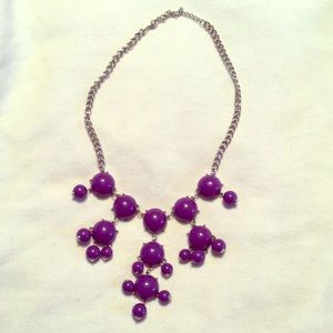Purple chandelier necklace