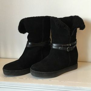 Coach Norell Shearling Suede Boots 6