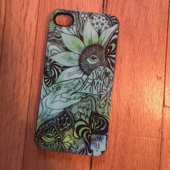 SIGNED swamp family iphone 4/4s case