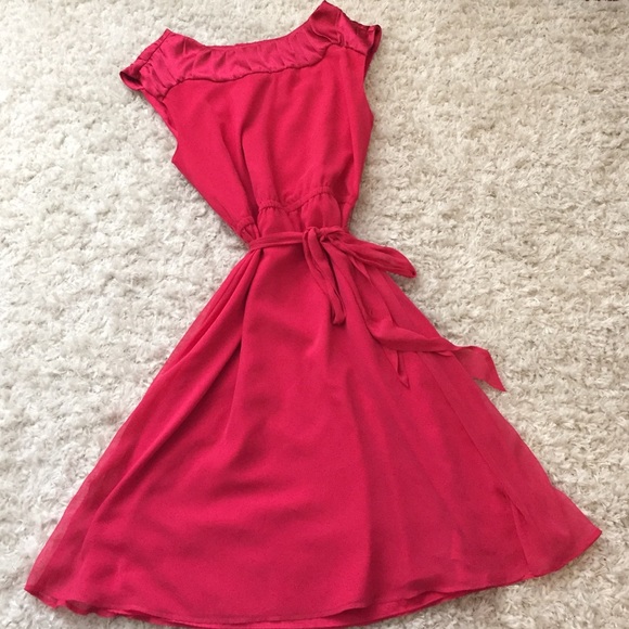 Hot Pink dress from The Limited