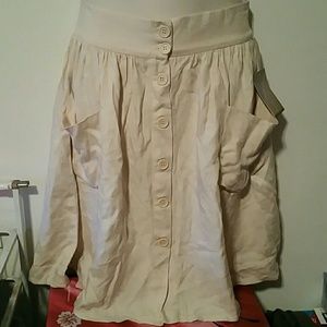 Uo urban outfitters button down shirt cream small