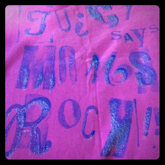 Juicy couture girl size 14 pink t shirt