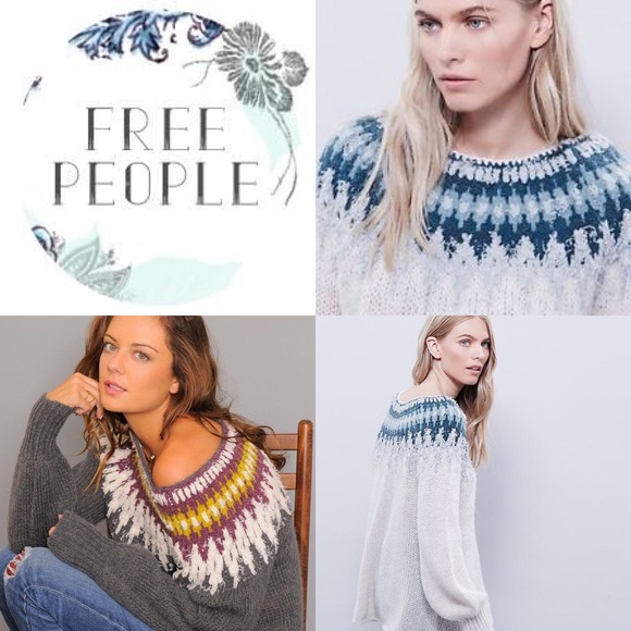 Free People Sweaters - Free People🌟 Baltic FairIsle Sweater in Ivory
