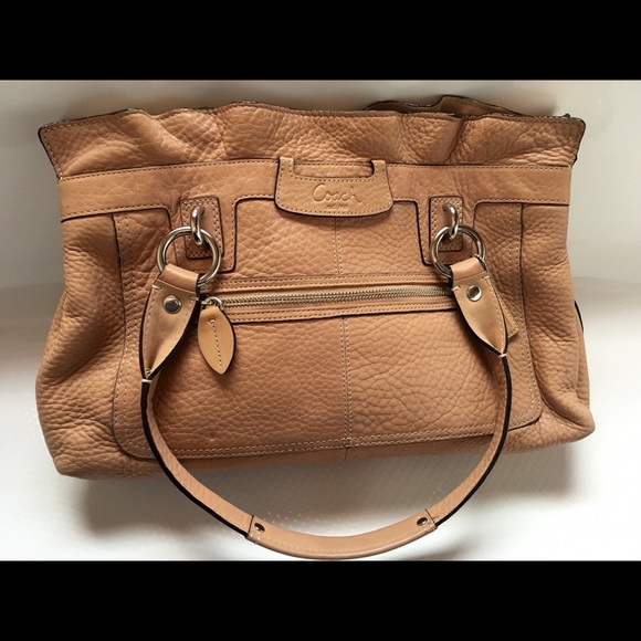 Tan Coach Purse