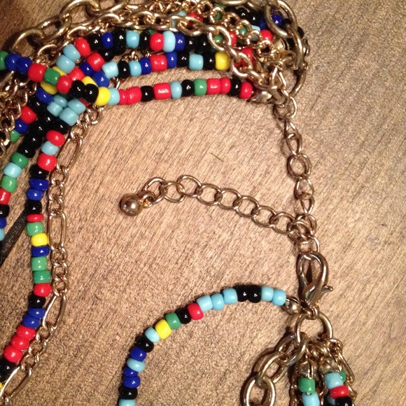 Long Multi-Strand/Multi-Color Necklace - Picture 3 of 3
