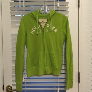 Green Full Zip Hollister Jacket