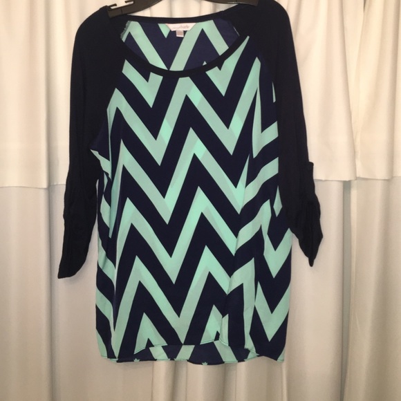 Charming Charlie chevron dress shirt