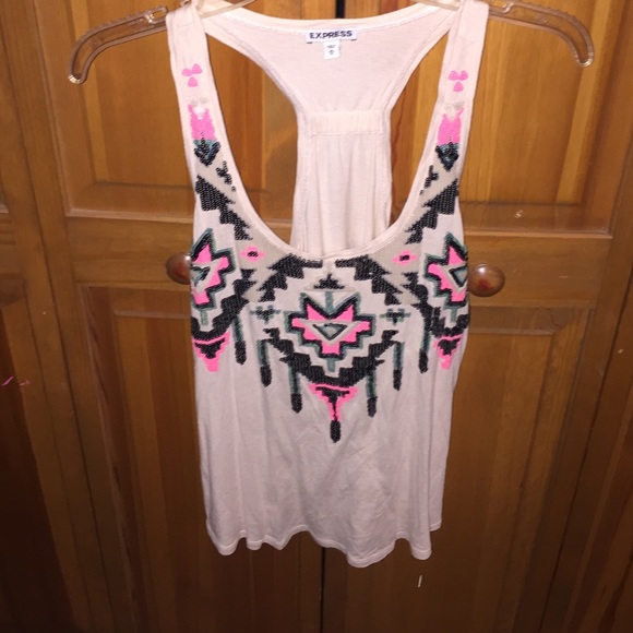 Tribal, sequin tank top from the Express!