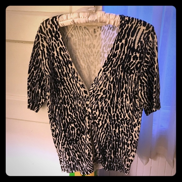 Banana Republic Cheetah Cardigan - Picture 1 of 3
