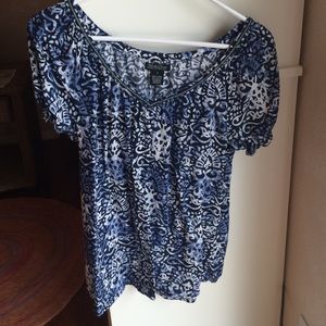 Lucky Brand Peasant Blouse size small