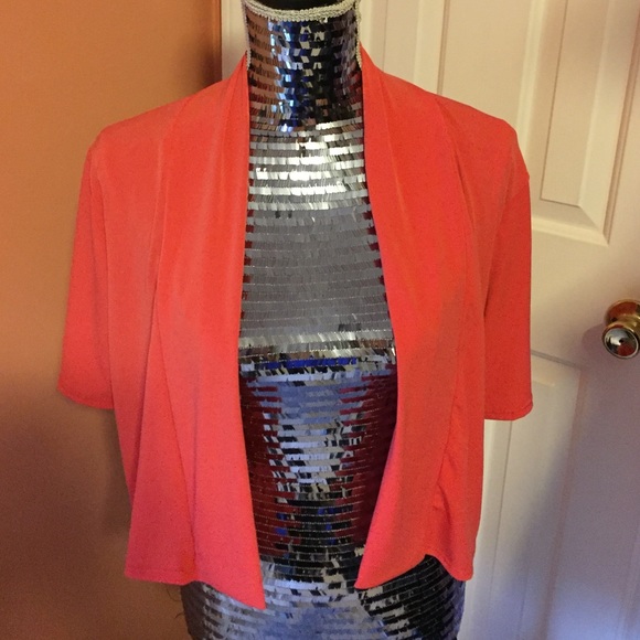 Coral Cardigan Sz Large. NNW with Tags!