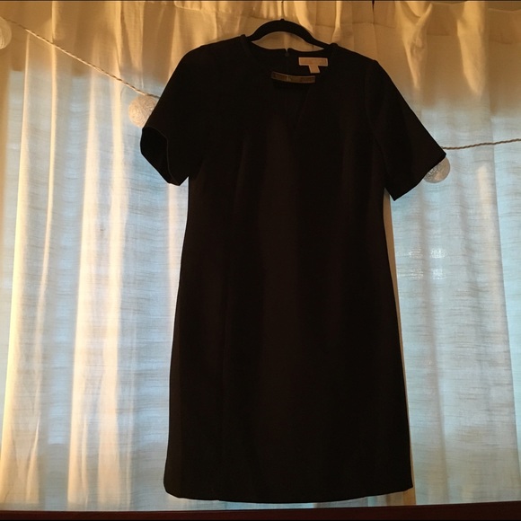 Michael Kors Black Dress w/ Gold Neckline