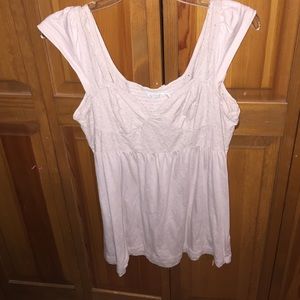 Creme colored lace top