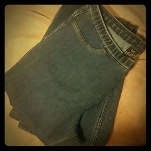 Flared Denim Jeggings