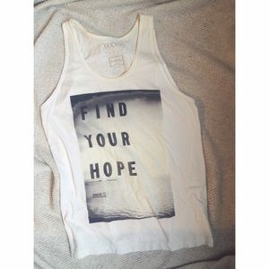 "Find Your Hope" Unisex/Men's Tank Top Sz. Medium