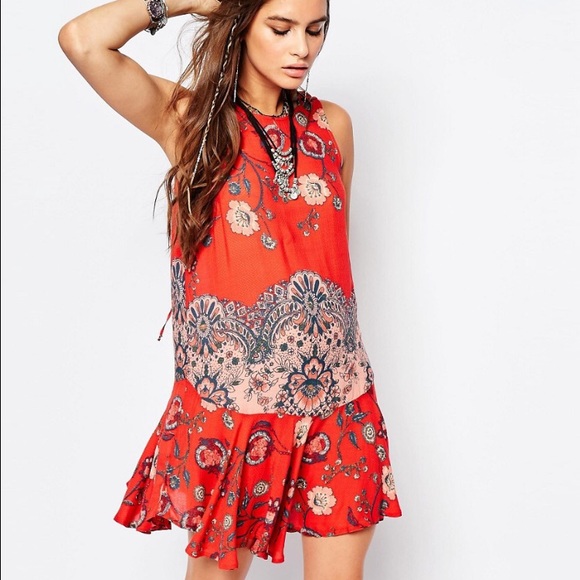 Free People Other - On hold Free People flouncy hem floral slip