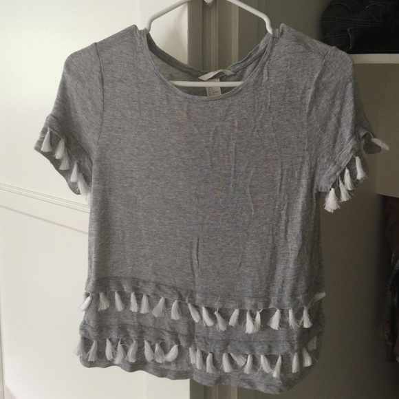 H&M Tiered tassel tee