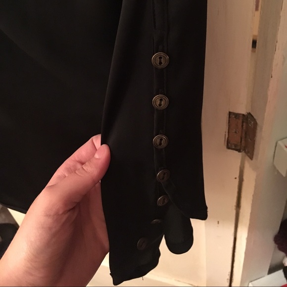 Silk scoop neck blouse - Picture 2 of 2