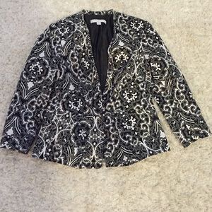 Blazer with peplum bottom