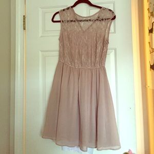 Lace party dress (light pink/nude color)