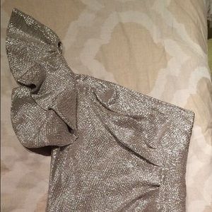 Silver Adrianna Papell dress